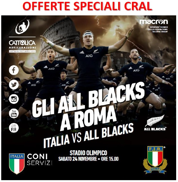 ITALIA Vs ALL BLACKS CRA ACEA