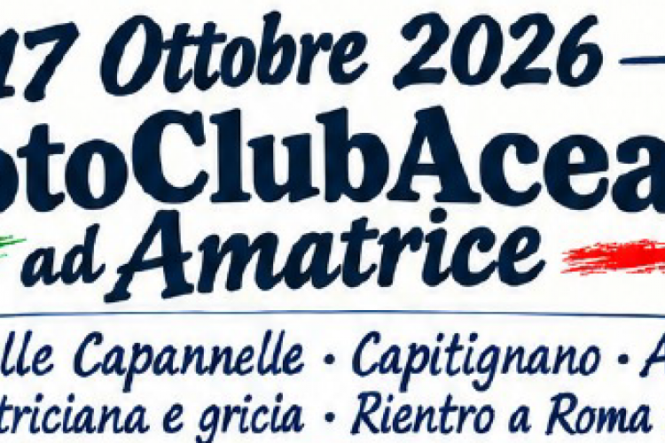 SABATO 17 OTTOBRE 2026