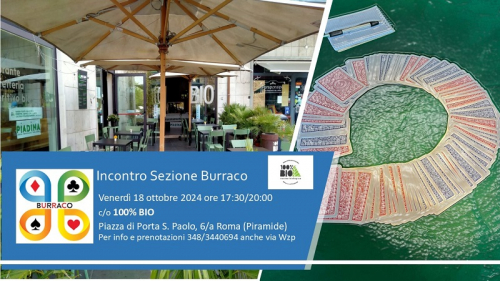 Incontro Sezione Burraco